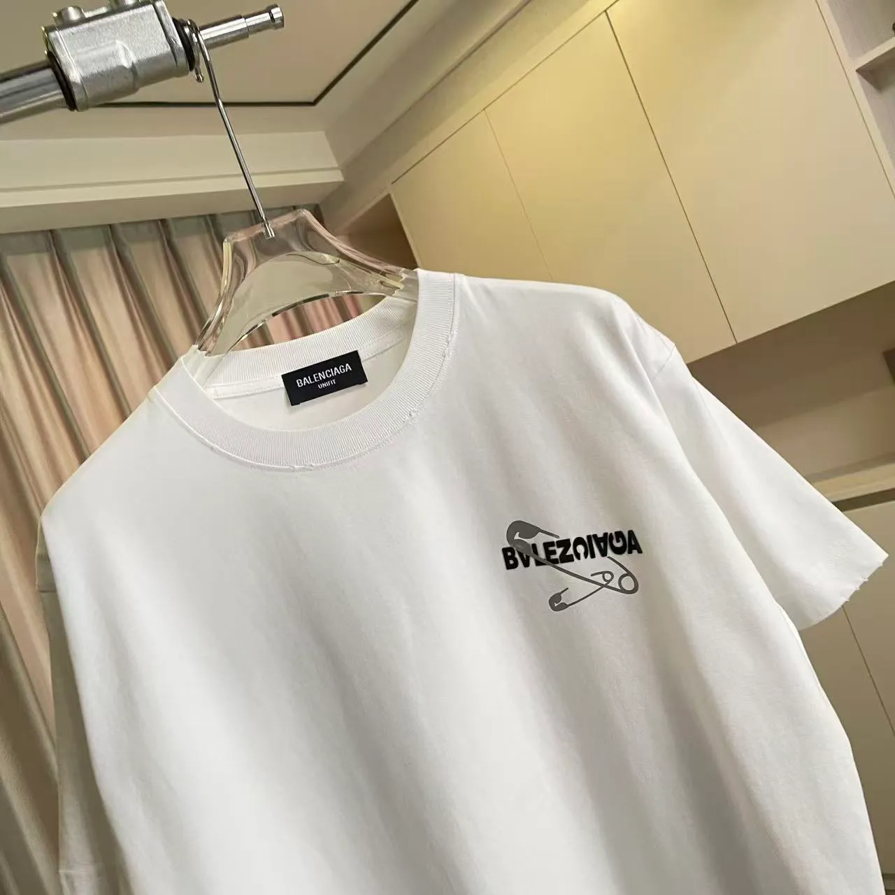 BALENCI*GA 2026 New Arrival logo 320g T Same Style Size：S M L XL XXL ：Black White Gray
